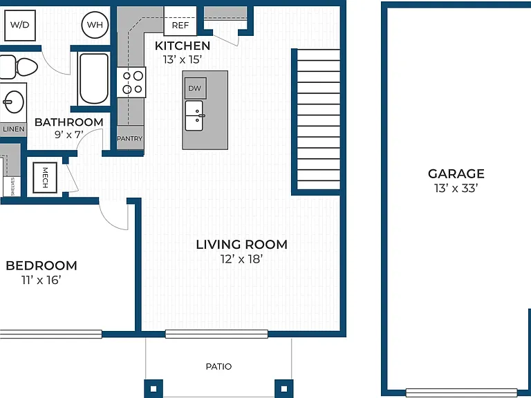 Floor Plan 1M | Seasons at River View | Apartments in Pleasant Prairie, WI Floor Plan 1M | Seasons at River View | Apartments in Pleasant Prairie, WI