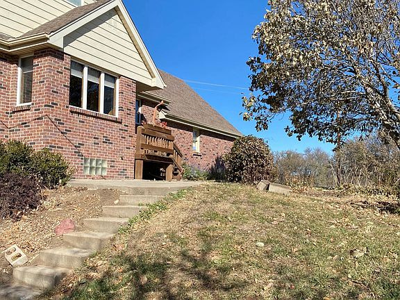 Back patio with beautiful country views.
