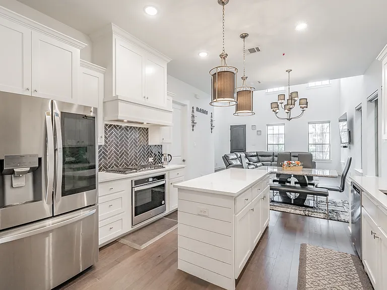 stainless steel appliances and refrigerator included
