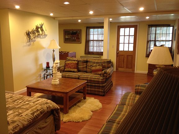 Downstairs living and games room