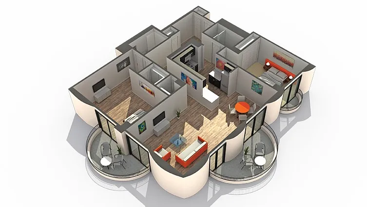 Floor plan Eleven 89