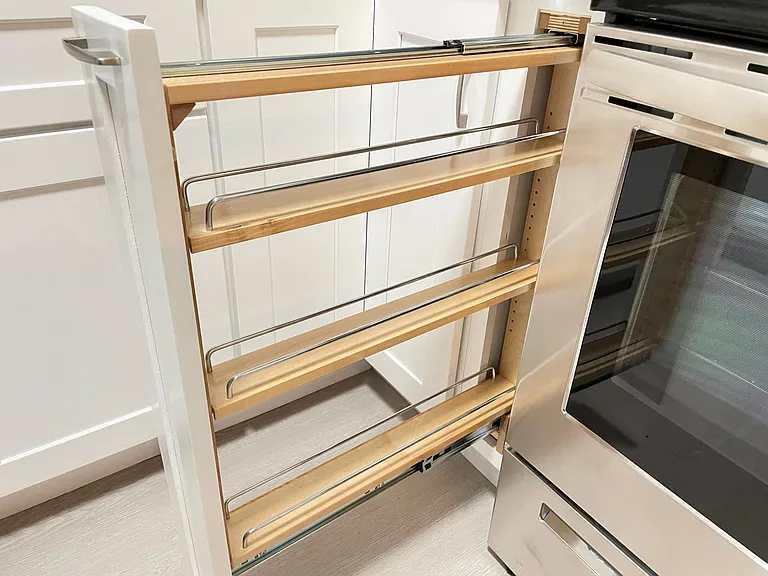 Premium upgrades include built-in spice rack.