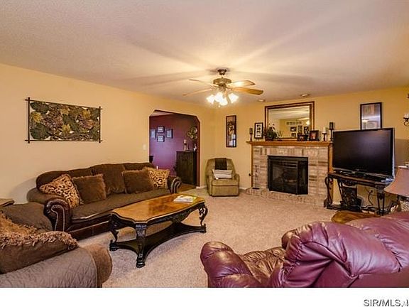 Spacious LR with Fireplace