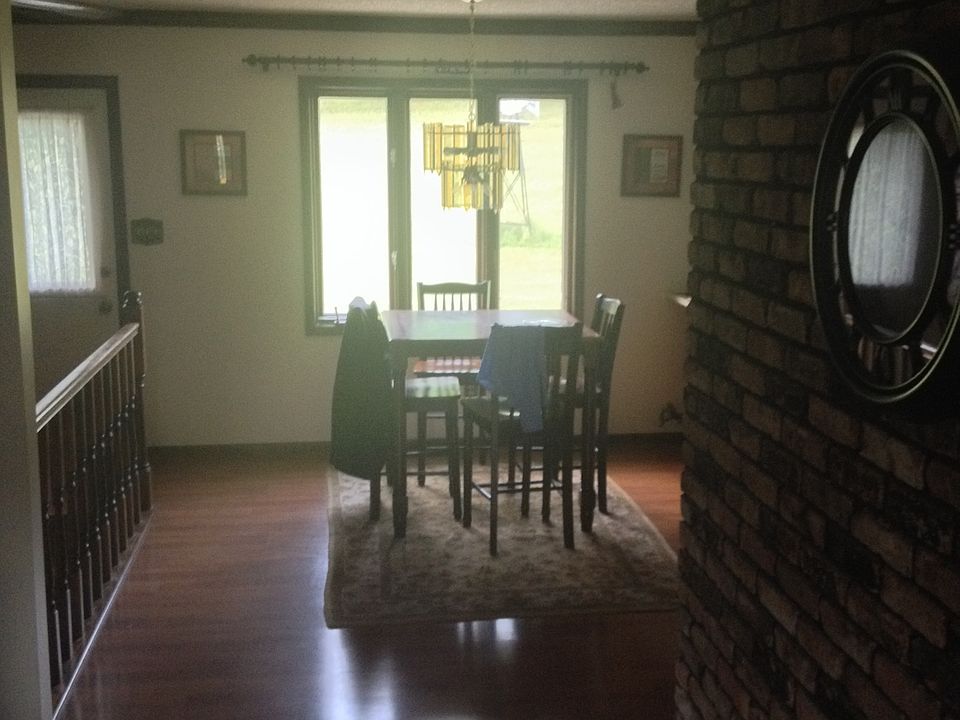 breakfast area looking out back of house