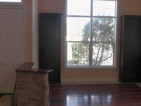 Living Room with Built In Bookcases