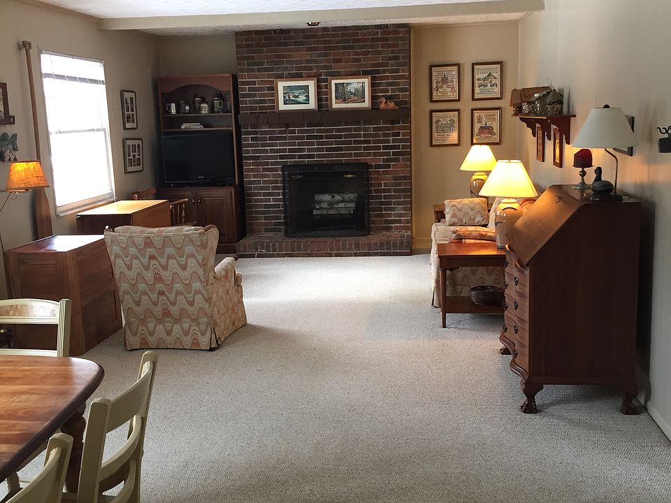 Family room & fireplace