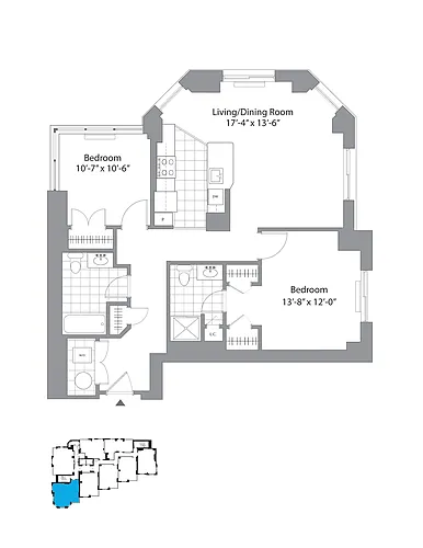 Floor plan B1R - Renovated