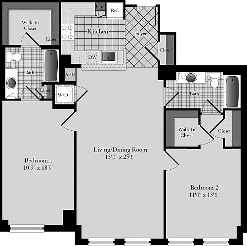 Floor plan D2A