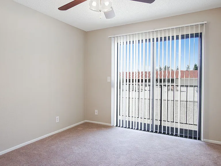 Living room with expansive window