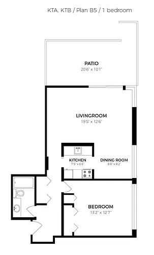 Floor plan 1 Bedroom