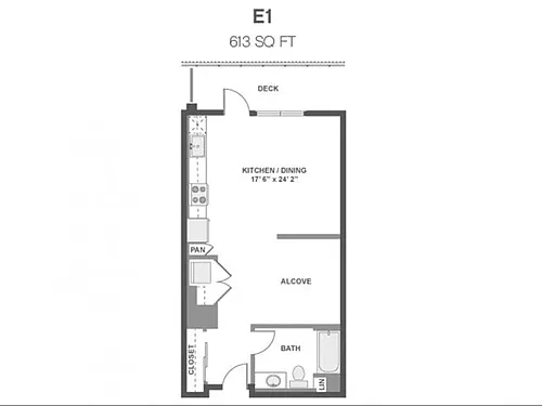 Floor plan E1