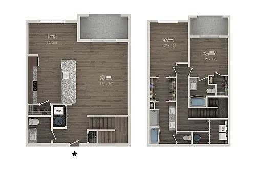 Floor plan B4 Townhome