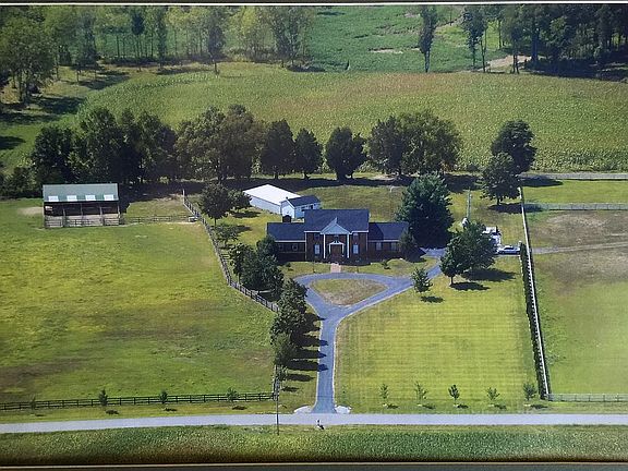 Aerial view of the property