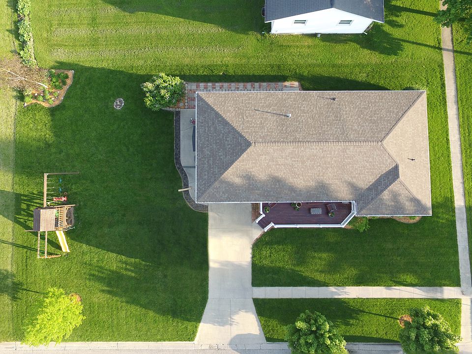 Aerial of house + lot