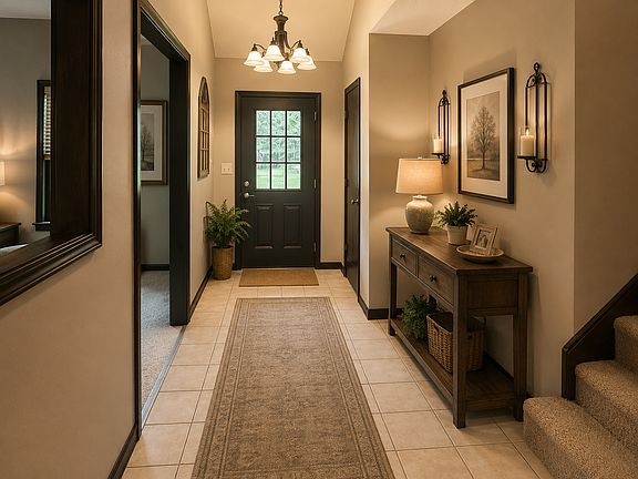 What a wonderful way to welcome your guests. 
Sometimes it's the smallest spaces that leave the biggest impression.