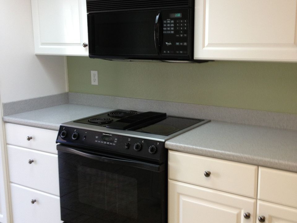 Kitchen with electric stove