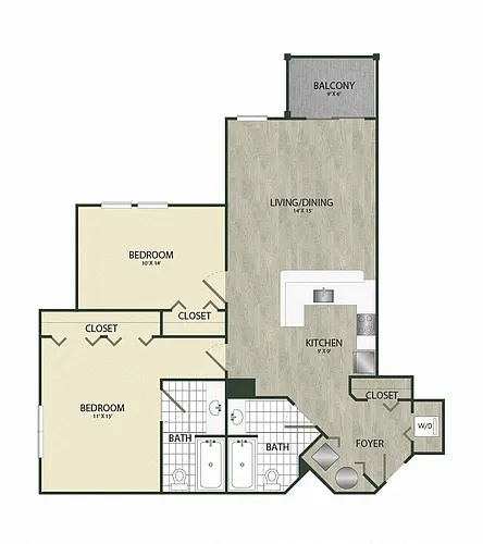 Floor plan 2B