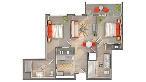 Floor plan Seaside I - B4