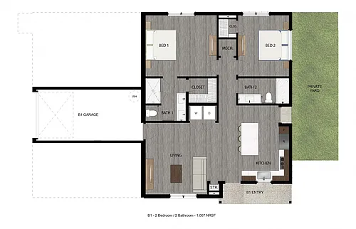 Floor plan B1