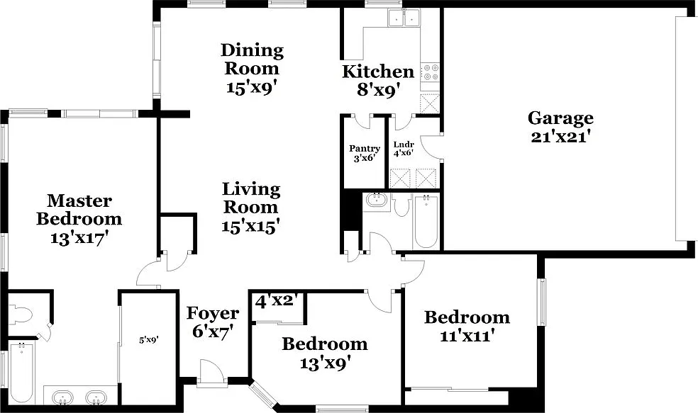 3 bed, 2.0 bath, 1272 sqft, $2,020 — Photo 2