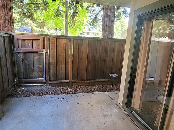 Private patio with gate
