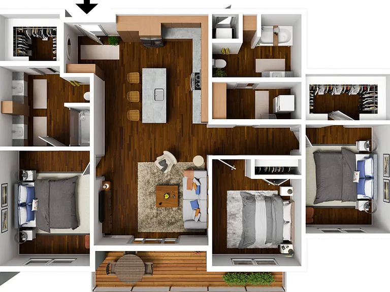 3 Bedroom A Premium 3 Bedroom A Premium