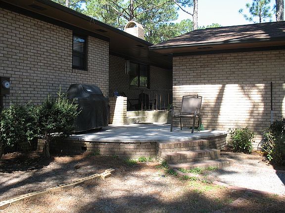 Rear yard patio