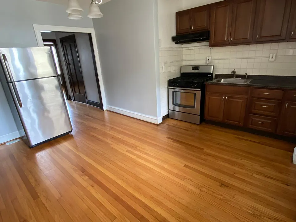 Updated kitchen with stainless steel appliances