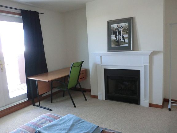Bedroom with Fireplace