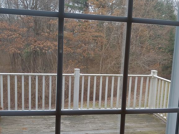 Porch overlooking woods