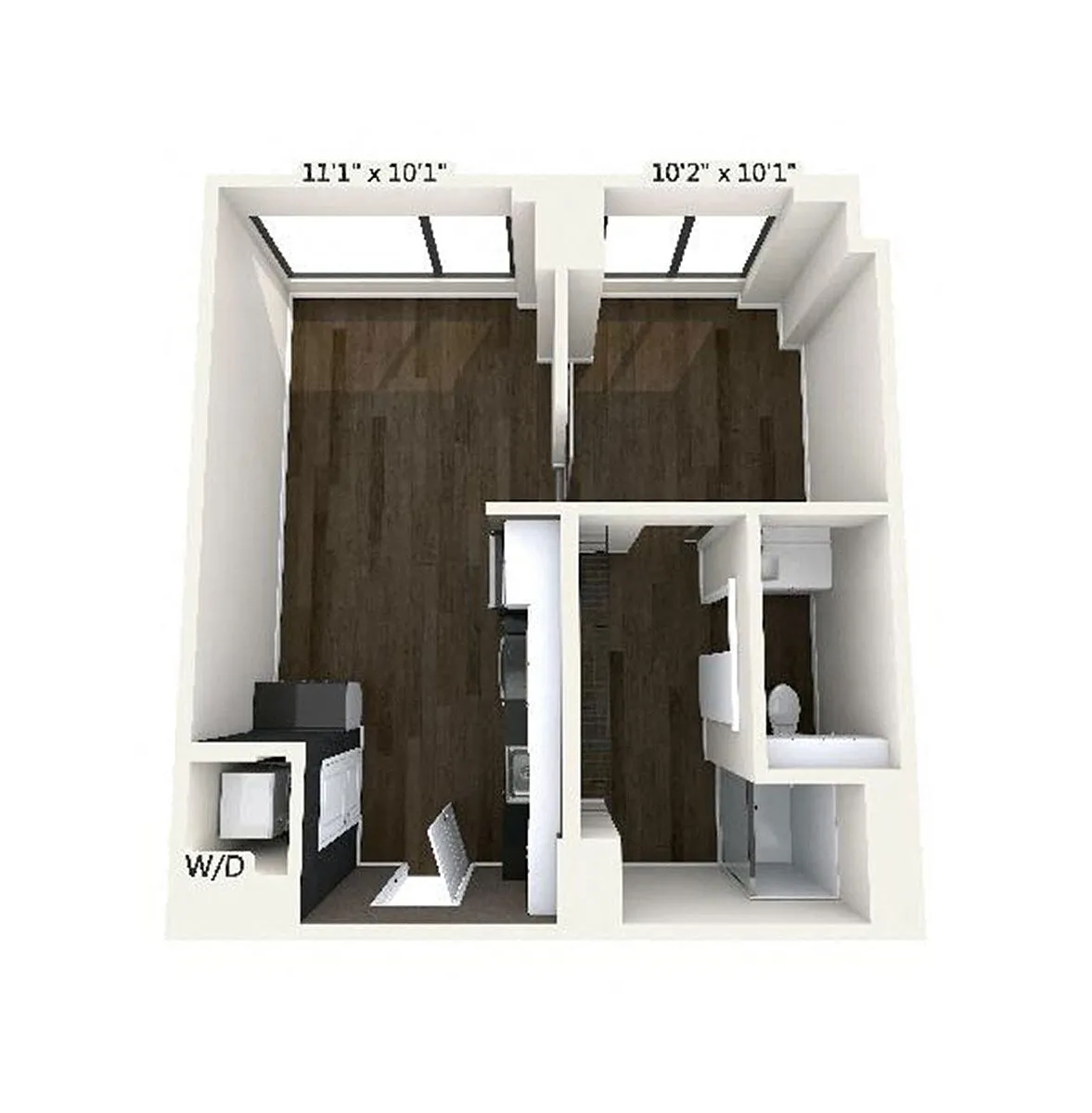 Floor plan A1 | 1 Bed | 1 Bath