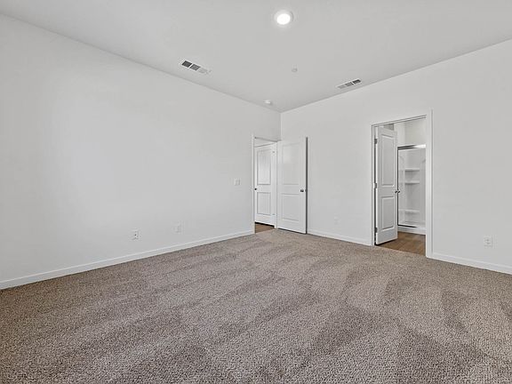 The master suite has a private master bath and large walk-in closet!