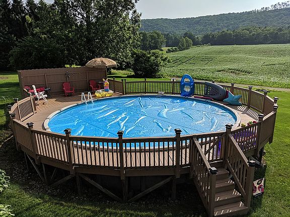 27' heated pool