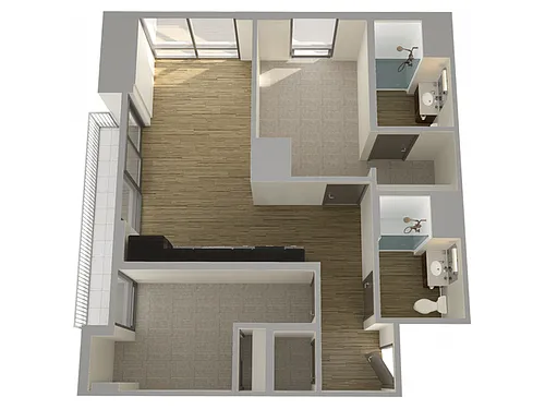 Floor plan 2X2