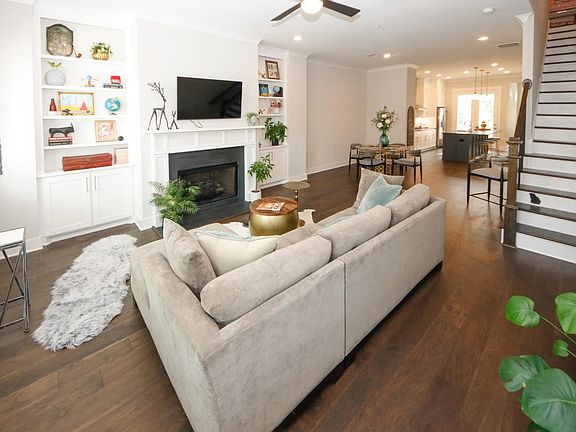 open living and kitchen area