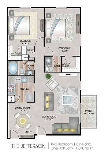 Floor plan The Jefferson