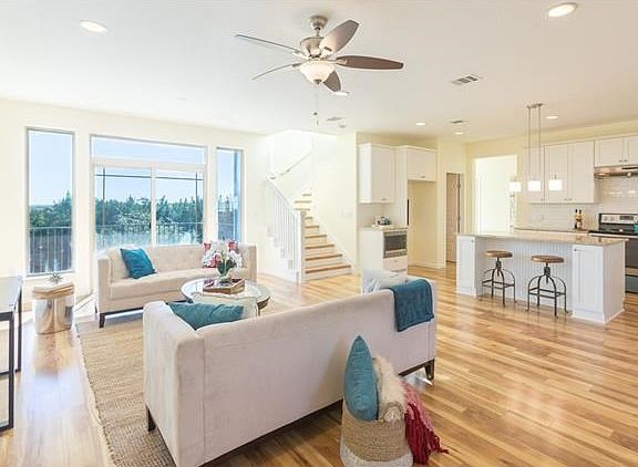 This lovely home, with more than 2,000 square feet, is light and bright with views from every room.