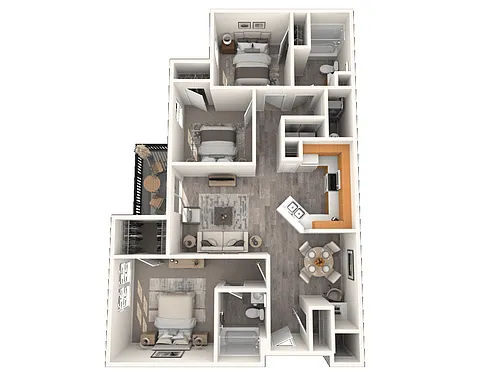 Floor plan Three Bedroom