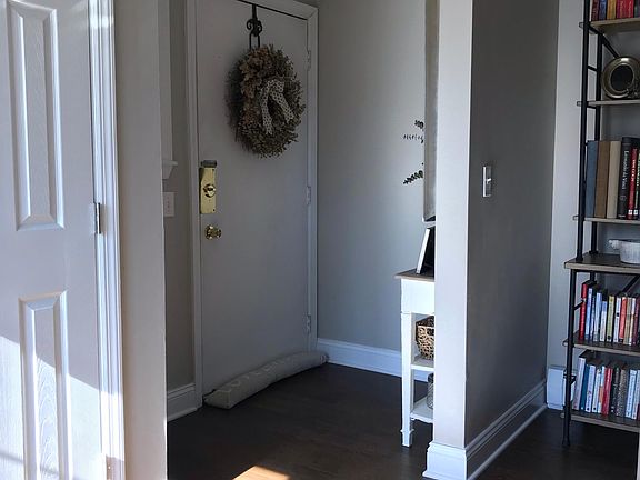 Front door and coat closet.