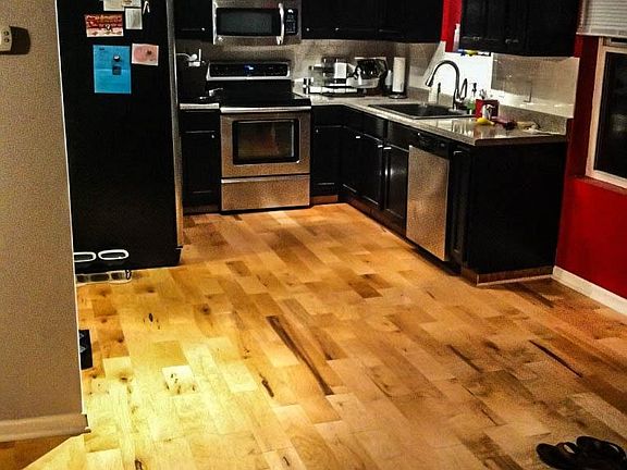 updated kitchen with stainless and a huge sink. updated Hard