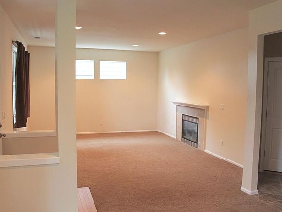 Living room with fireplace