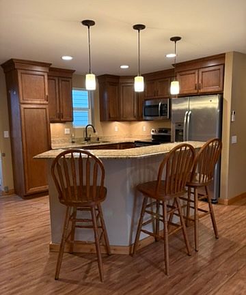 looking into kitchen from dinning area
