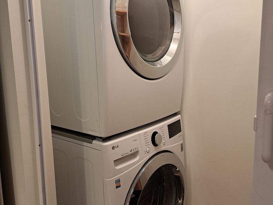 Laundry and storage area just off the kitchen