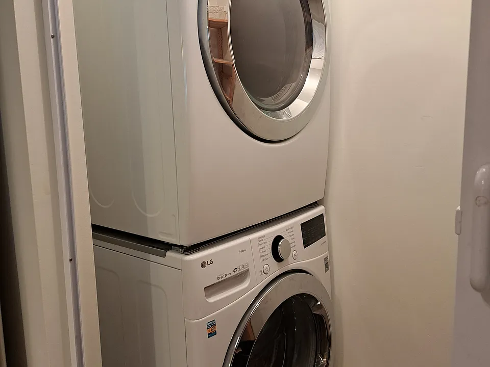 Laundry and storage area just off the kitchen