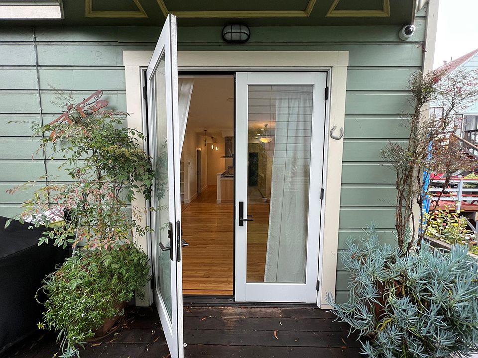 Enclosed Deck with French Doors from the Living Room