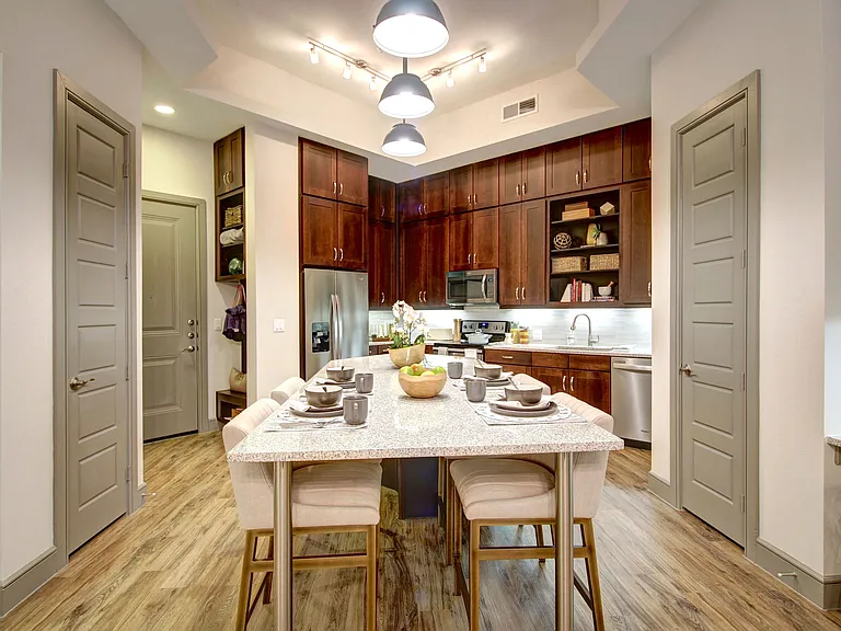 Kitchen and Island The Maxwell
