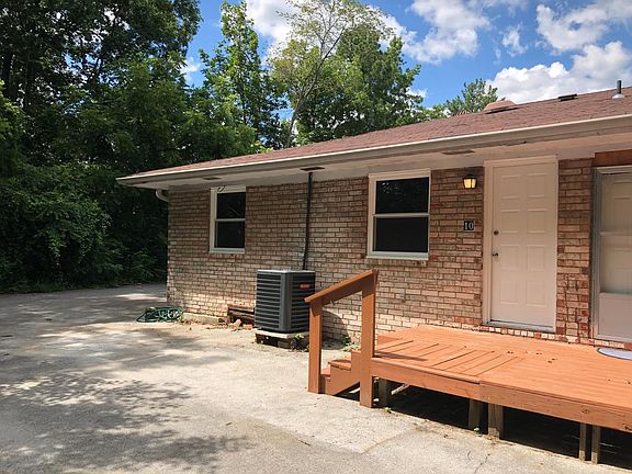 Back door with parking area