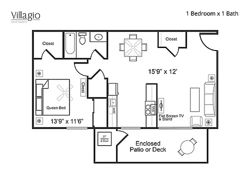 Floor plan 1X1