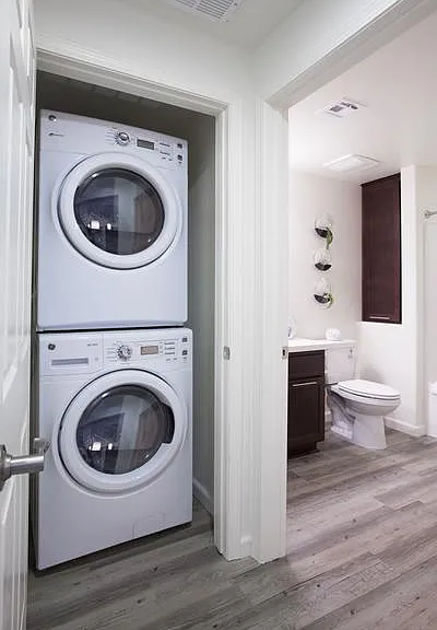 In home full-sized washer and dryer
