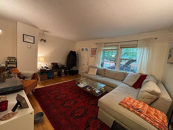 Living Room looking towards the entrance. It's a nice size room.